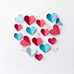 Heart design isolated on a white background.