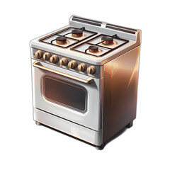 Stove isolated on transparent or white background