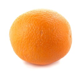 One orange on a white background