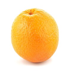 One orange on a white background