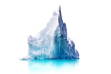 Huge iceberg isolated on white background