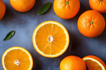 a group of oranges sitting on top of a table, oranges, an orange, orange, defence, slices of orange, orange slices, orange minerals, orange backgorund