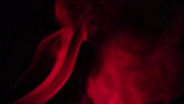 Red smoke dark horror background Seamless background, animation loop stock video