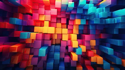 Gordijnen abstract colorful background © Gajanana-Creation