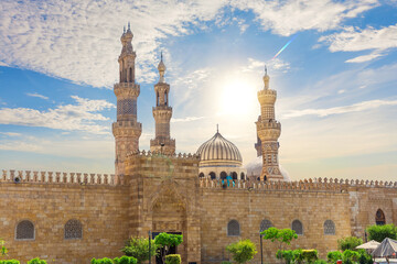 Al-Azhar Mosque, famous islamic landmark of Cairo, Egypt © AlexAnton
