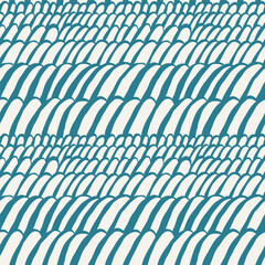 Vineyard seamless vector handdrawn pattern.