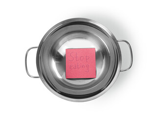 a photo of a pot with an inscription inside on a sticker.