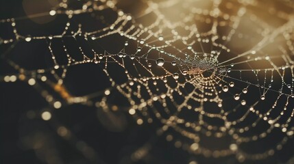 Web of Wonder: Detailed Spider Web Photography in Nature