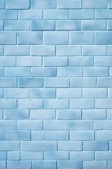 Light blue brick wall. 