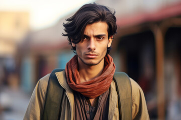 Young Pakistani handsome man in his twenties - obrazy, fototapety, plakaty