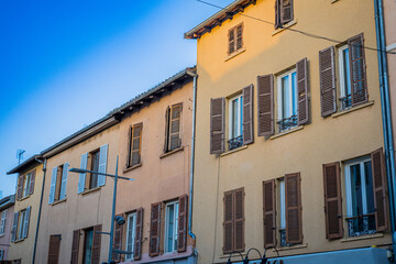 Obraz premium Rue Nationale à Villefranche-sur-Saône