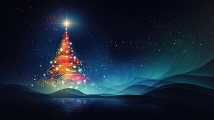 Christmas tree and star.