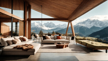 Fototapeta premium Luxusvilla, gen ai