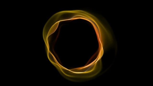3D three dimensional abstract circular digital cyber mesh wave design background
