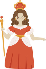 Queen vector, Abstract queen  vector, girl silhouette