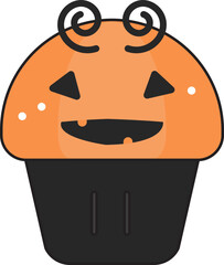 Halloween Ghost Muffin Icon
