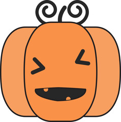 Halloween Pumpkin Ghost Icon
