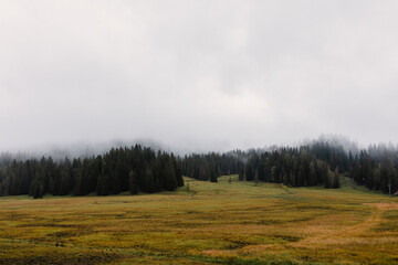In the Dolomites plains, an otherworldly sense of serenity envelops the landscape. 