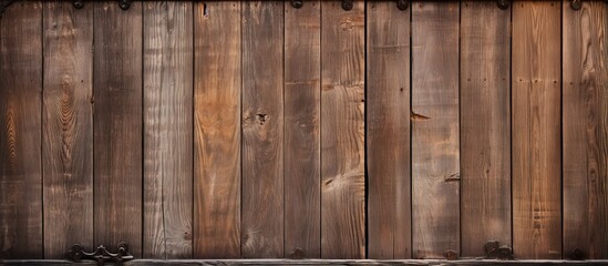 Weathered wooden doors in the backdrop