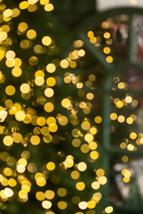 New Year's bokeh from the Christmas tree