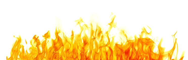 fire hot single long yellow stripe on white