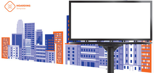 Creative Hoarding Billboard banner Advertising temlate Squre and Round Coircular templates © X Concept