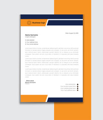 Professional business letterhead template design.  corporate letterhead, vector, Creative & Clean, print