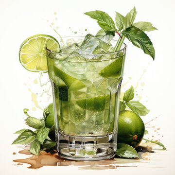 recommend clip art: watercolor Margarita clipart, Generative Ai