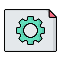 Development Colored Outline Icon