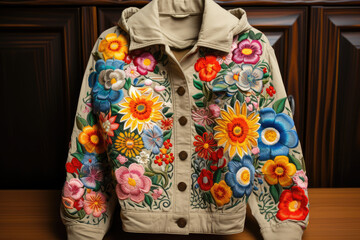 Women's embrodered jacket