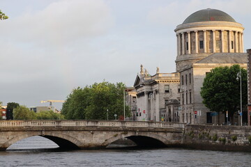 Fototapeta na wymiar The Four Courts in Dublin in Ireland