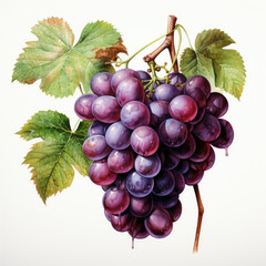 Fototapeta premium watercolor Grape Juice clipart, Generative Ai