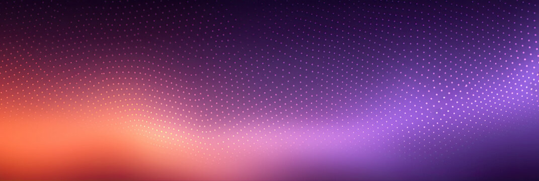 orange purple blue violet abstract panorama background. Color glow gradient banner