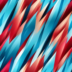 Poster Im Rahmen colorful geometric seamless pattern © stasknop