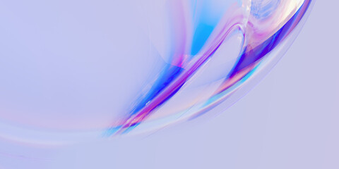 Modern futuristic colorful gradient design element, banner template, 3d rendering abstract background