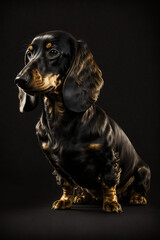 Black gold Dachshund