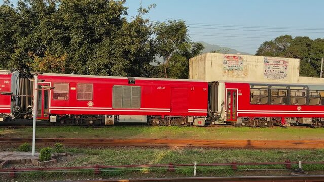 Toy train from Shimla to Kalka in Himachal Pradesh, India
