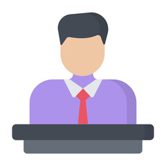 Advocate Flat Icon