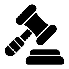 Law Glyph Icon