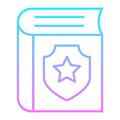 Police Law Gradient Icon