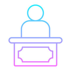 Judge Gradient Icon