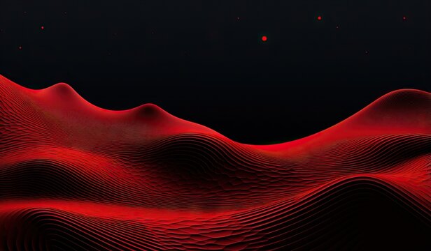 futuristic abstract black and red background, another planet © artem