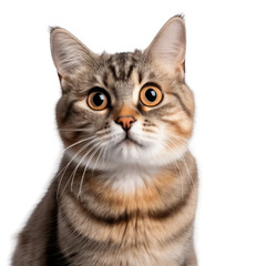 british cat isolated on white