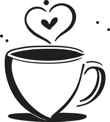cup of coffee with heart