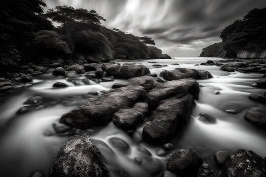 Black and white parit.