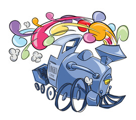 Cartoon train