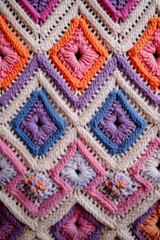 Knitted fabric texture. Generative AI