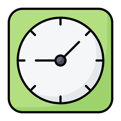 Time Is Money Colored Outline Icon