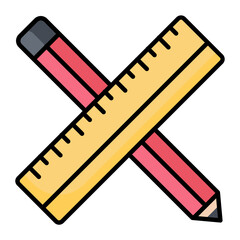Scale Colored Outline Icon