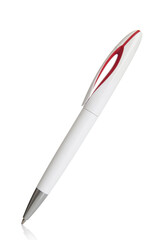 Elegant pen close up isolated on a white background